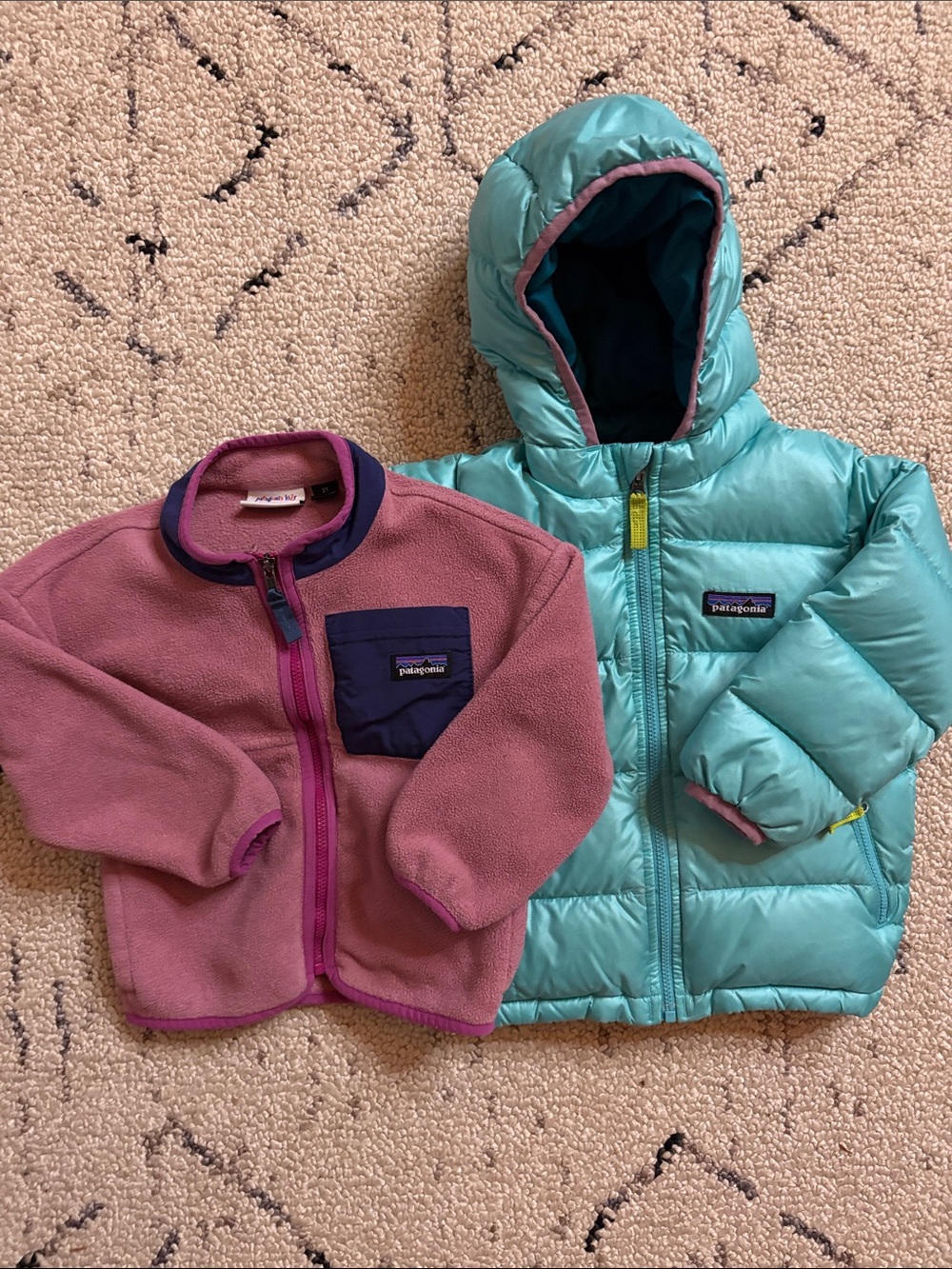 Patagonia kids Fleece Jacket Puffer Coat (2T)